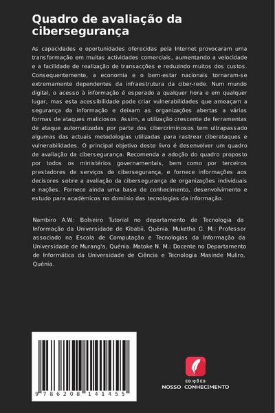 Produktbild: Quadro de avalia&ccedil;&atilde;o da ciberseguran&ccedil;a