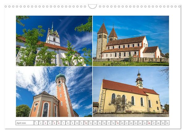 Produktbild: Gottesh&auml;user am Bodensee (Wandkalender 2026 DIN A3 quer), CALVENDO Monatskalender