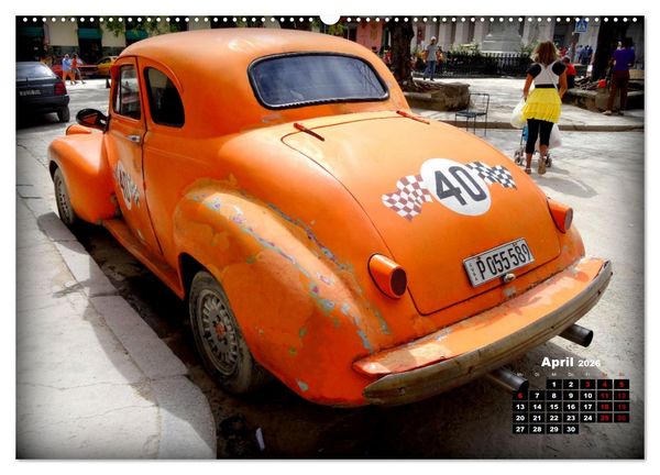 Produktbild: Chevy 1940-1941 - Mit 80 plus unterwegs in Kuba (hochwertiger Premium Wandkalender 2026 DIN A2 quer), Kunstdruck in Hochglanz