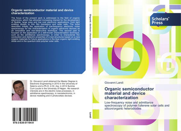 Produktbild: Organic semiconductor material and device characterization