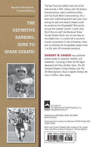 Produktbild: The 50 Greatest Players in San Francisco 49ers History