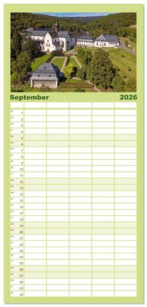 Produktbild: Familienplaner 2026 - Traumsch&ouml;ner Taunus mit 5 Spalten (Wandkalender, 21 x 45 cm) CALVENDO