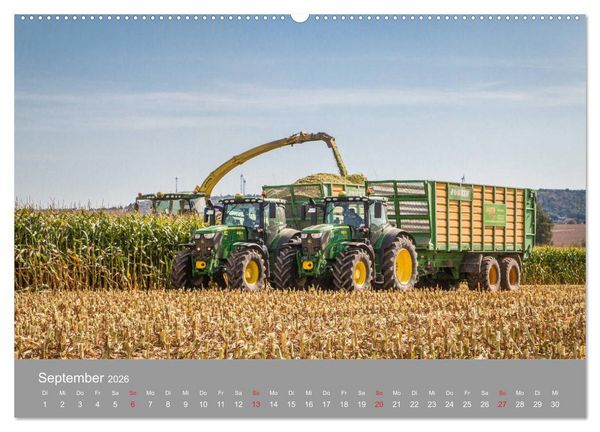 Produktbild: Landtechnik im Einsatz (hochwertiger Premium Wandkalender 2026 DIN A2 quer), Kunstdruck in Hochglanz