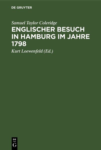 Produktbild: Englischer Besuch in Hamburg im Jahre 1798