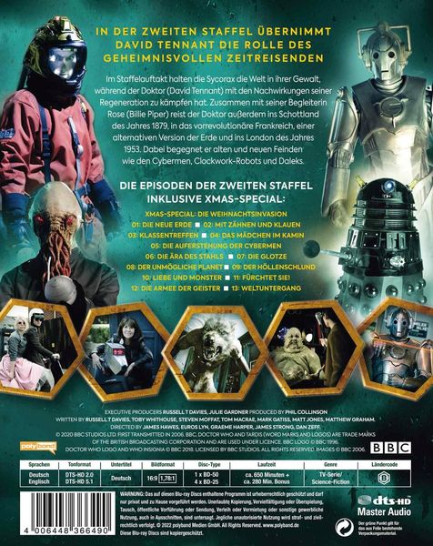 Doctor Who - Die komplette Staffel 2 (Blu-ray) [Region Free](品)-