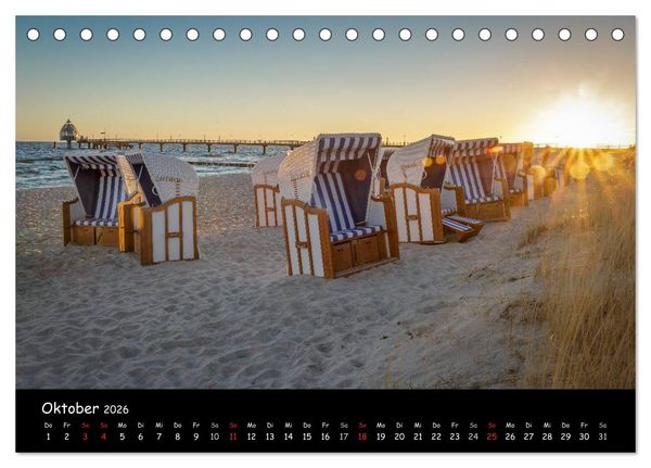 Produktbild: Ostseeregion Dar&szlig;-Zingst (Tischkalender 2026 DIN A5 quer), CALVENDO Monatskalender