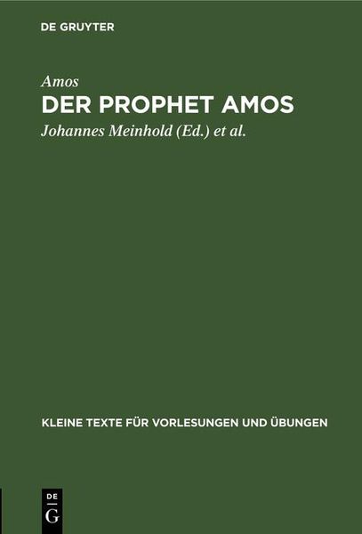 Produktbild: Der Prophet Amos