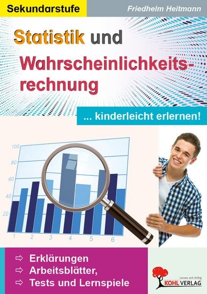 Produktbild: Statistik und Wahrscheinlichkeitsrechnung kinderleicht erlernen