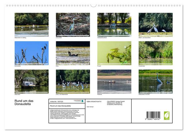Produktbild: Rund um das Donaudelta (hochwertiger Premium Wandkalender 2026 DIN A2 quer), Kunstdruck in Hochglanz