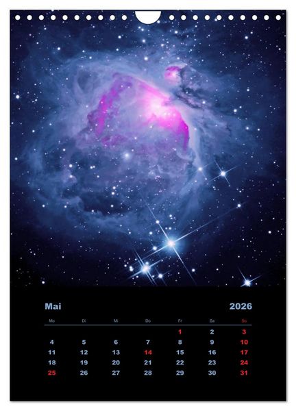 Produktbild: Wunderbares Universum (Wandkalender 2026 DIN A4 hoch), CALVENDO Monatskalender