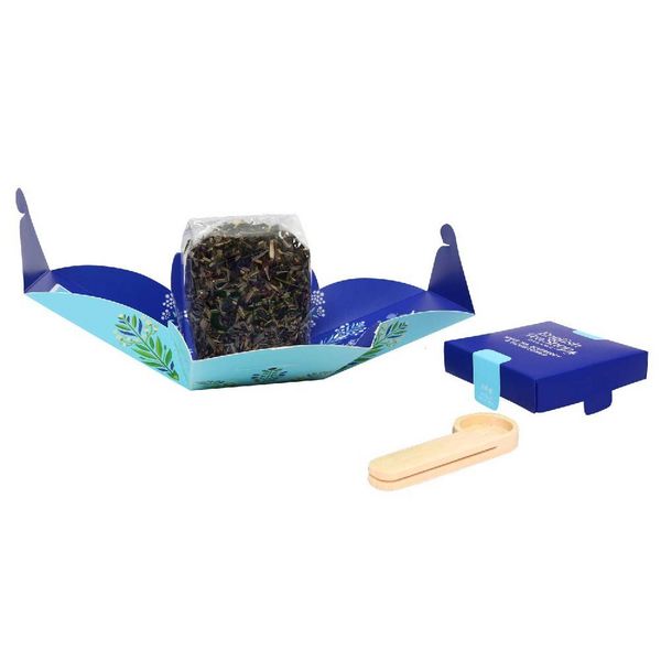 Produktbild: BIO Wei&szlig;er Tee Mischung "White Tea, Blueberry & Elderflower", loser Tee, 80g Tee Geschenk Box