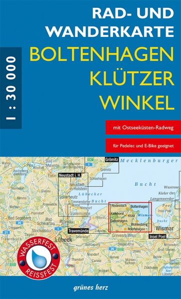 Rad- und Wanderkarte Boltenhagen, Klützer Winkel 1:30 000, Sonstige von , Grünes Herz, 9783866362383