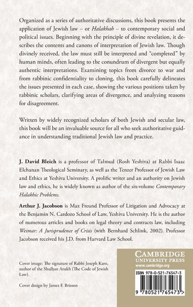 Produktbild: Jewish Law and Contemporary Issues