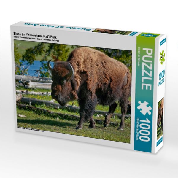 Produktbild: CALVENDO Puzzle Bison im Yellowstone Nat'l Park 1000 Teile Puzzle quer | 1000 Teile Lege-Gr&ouml;&szlig;e 64 &times; 48 cm Foto-Puzzle f&uuml;r gl&uuml;ckliche Stunden