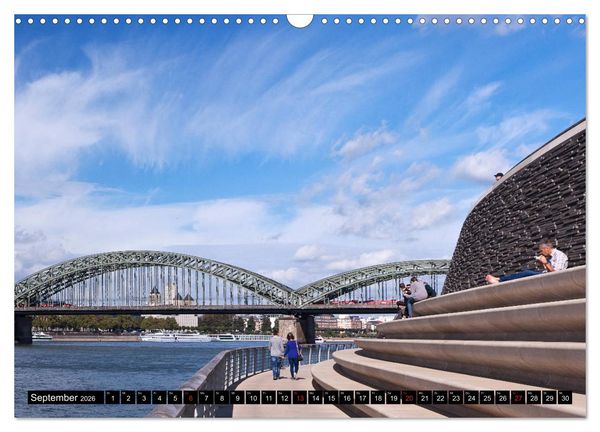 Produktbild: K&Ouml;LN AUSBLICK - RHEINBLICK (Wandkalender 2026 DIN A3 quer), CALVENDO Monatskalender