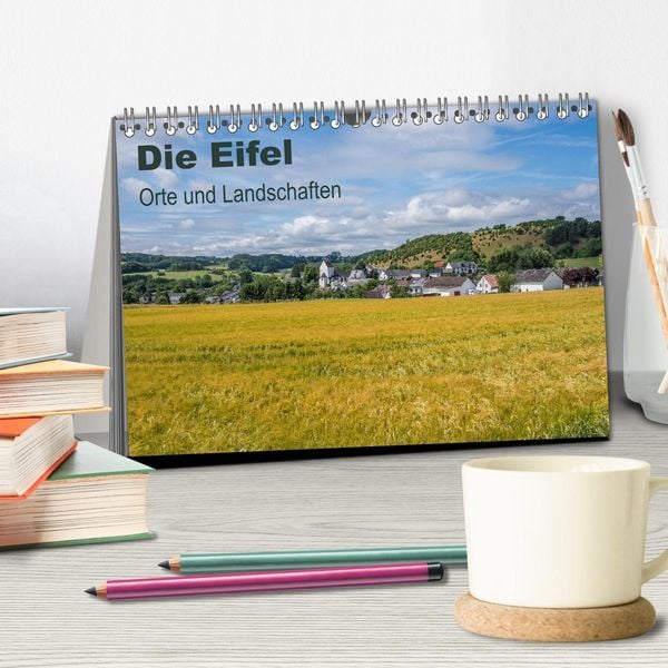 Produktbild: Die Eifel - Orte und Landschaften (Tischkalender 2026 DIN A5 quer), CALVENDO Monatskalender