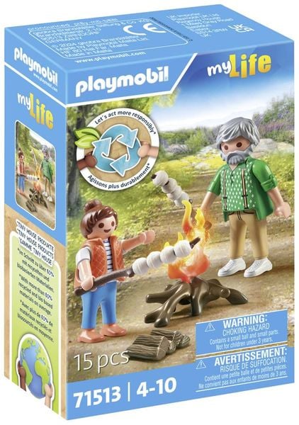 PLAYMOBIL 71513 - My Life - Lagerfeuer mit Marshmallows