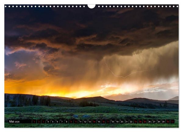 Produktbild: Yellowstone Nationalpark. Tanz auf dem Vulkan (Wandkalender 2026 DIN A3 quer), CALVENDO Monatskalender