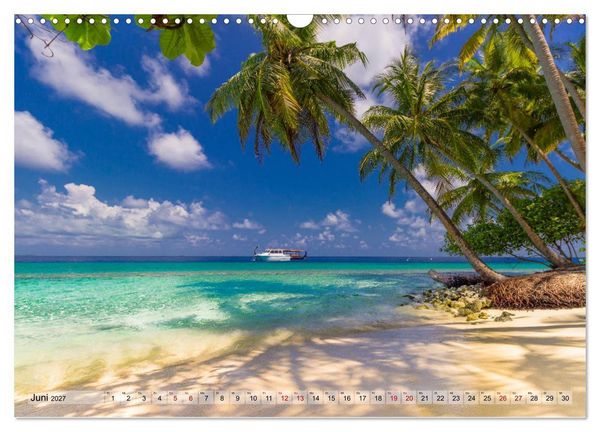 Produktbild: Malediven - Traumhaftes Paradies im Indischen Ozean (Wandkalender 2027 DIN A3 quer), CALVENDO Monatskalender