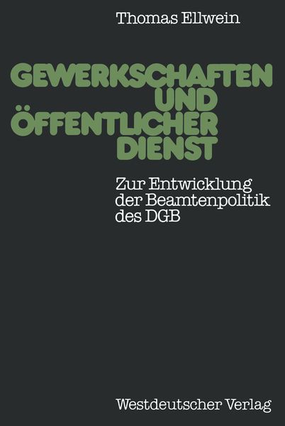 Produktbild: Gewerkschaften und &ouml;ffentlicher Dienst
