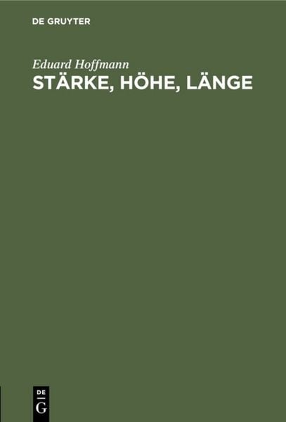 Produktbild: St&auml;rke, H&ouml;he, L&auml;nge