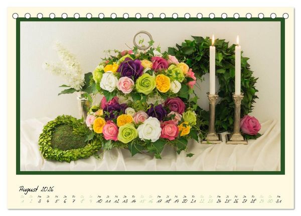 Produktbild: Blumen-Passion (Tischkalender 2026 DIN A5 quer), CALVENDO Monatskalender
