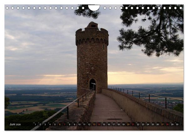 Produktbild: Burgen & Schl&ouml;sser im Odenwald (Wandkalender 2026 DIN A4 quer), CALVENDO Monatskalender