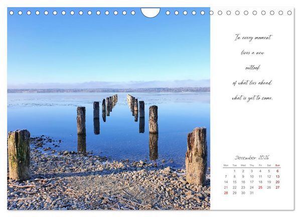 Produktbild: Golden breaks with mindfulness (Wall Calendar 2026 DIN A4 landscape), CALVENDO 12 Month Wall Calendar