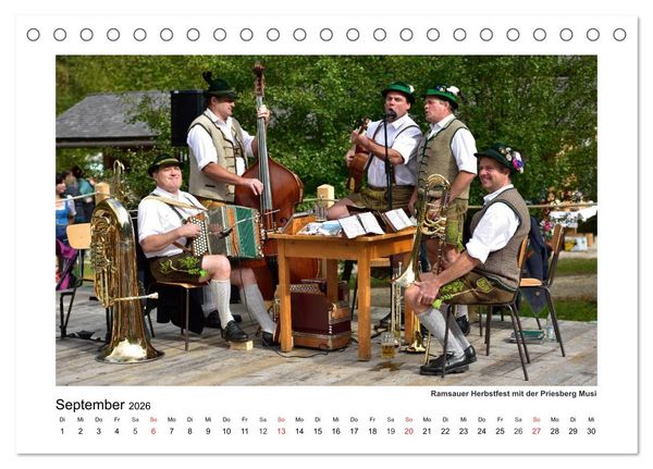 Produktbild: Willkommen im Bergsteigerdorf Ramsau (Tischkalender 2026 DIN A5 quer), CALVENDO Monatskalender