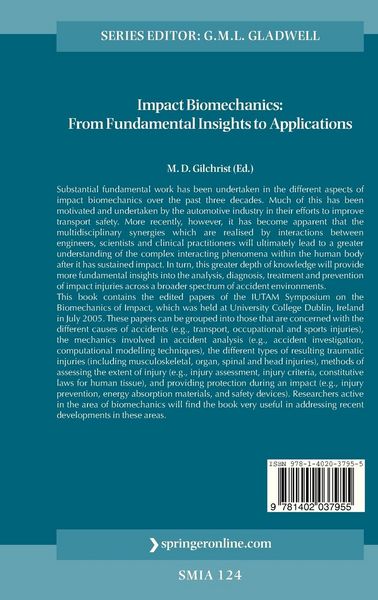 Produktbild: IUTAM Symposium on Impact Biomechanics: From Fundamental Insights to Applications