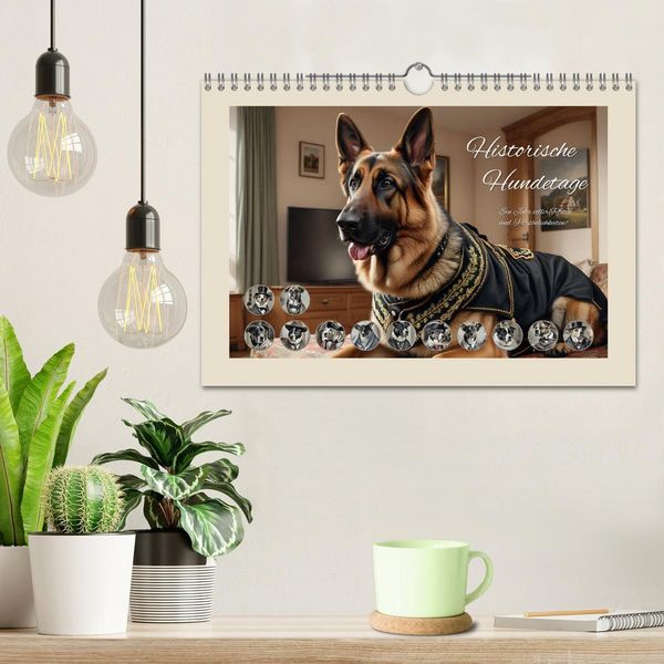 Produktbild: Historische Hundetage (Wandkalender 2026 DIN A4 quer), CALVENDO Monatskalender