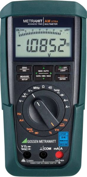 Gossen Metrawatt METRAHIT AM X-TRA Hand-Multimeter kalibriert (DAkkS-akkreditiertes Labor) digital CAT III 1000 V, CAT I