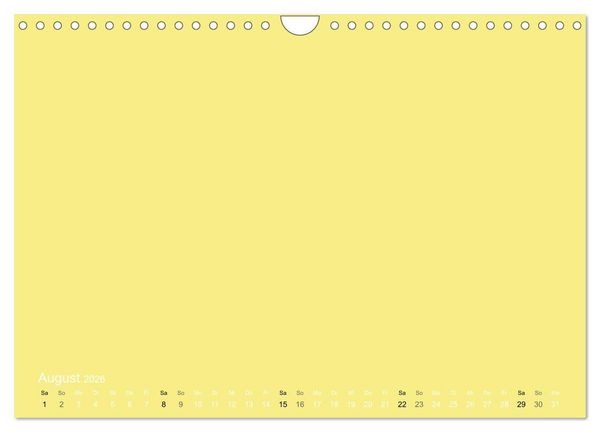 Produktbild: Bastelkalender - Gelb (Wandkalender 2026 DIN A4 quer), CALVENDO Monatskalender