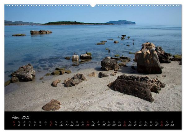 Produktbild: Blaues Sardinien (hochwertiger Premium Wandkalender 2026 DIN A2 quer), Kunstdruck in Hochglanz