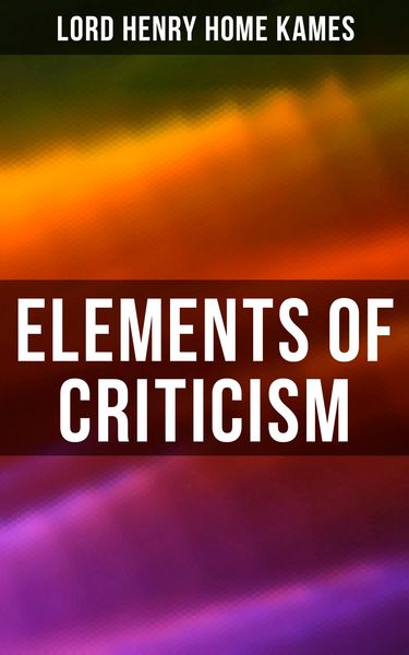 Produktbild: Elements of Criticism