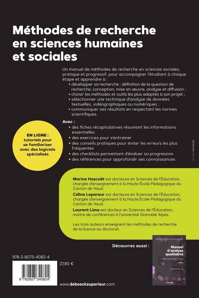 Produktbild: Methodes de recherche en sciences