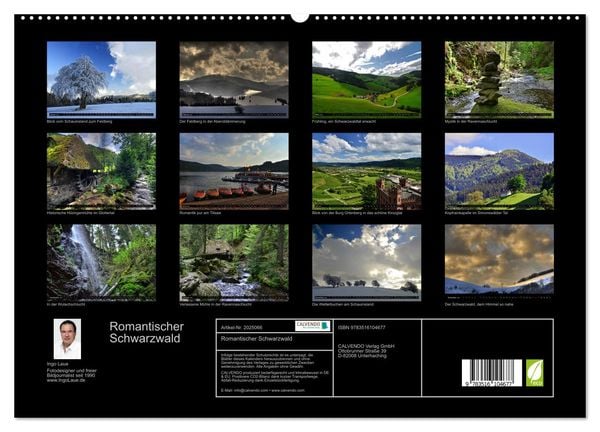 Produktbild: Romantischer Schwarzwald (hochwertiger Premium Wandkalender 2026 DIN A2 quer), Kunstdruck in Hochglanz