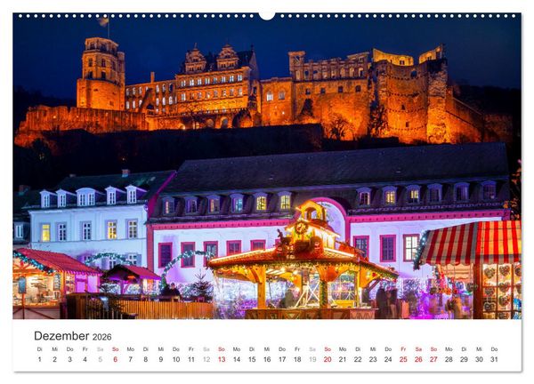 Produktbild: Heidelberg im Fokus (hochwertiger Premium Wandkalender 2026 DIN A2 quer), Kunstdruck in Hochglanz