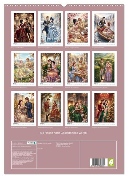 Produktbild: Als Rosen noch Gest&auml;ndnisse waren (hochwertiger Premium Wandkalender 2027 DIN A2 hoch), Kunstdruck in Hochglanz