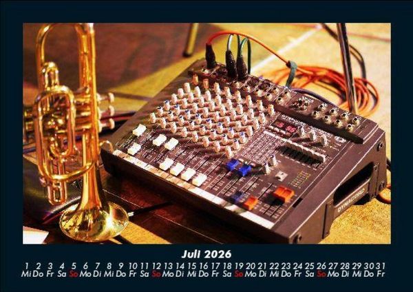 Produktbild: Musik 2026 Fotokalender DIN A5