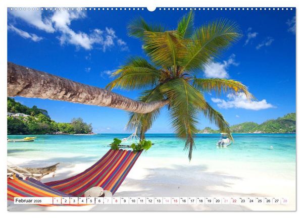 Produktbild: Seychellen Strandfeeling (Wandkalender 2026 DIN A2 quer), CALVENDO Monatskalender
