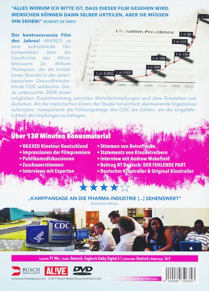 Produktbild: Vaxxed - Die schockierende Wahrheit [SE] (+ Bonus DVD)