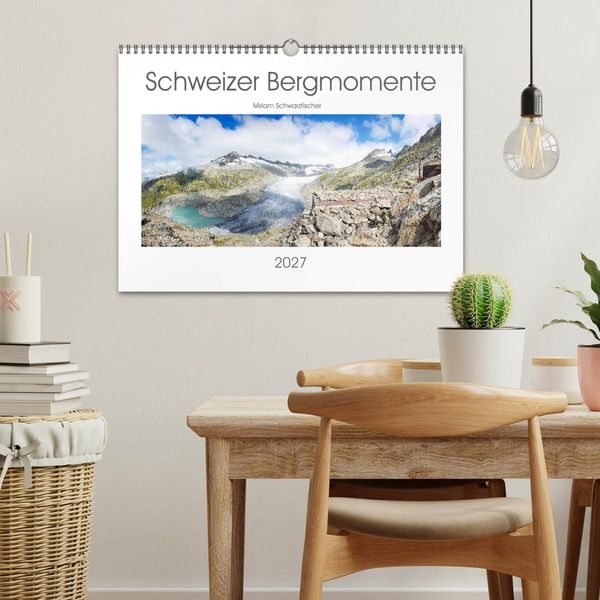 Produktbild: Schweizer Bergmomente (Wandkalender 2027 DIN A3 quer), CALVENDO Monatskalender