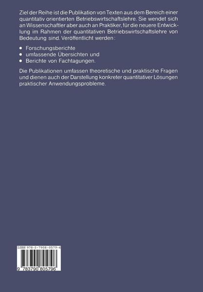 Produktbild: Ein Warteschlangenansatz zur integrierten Produktionsplanung