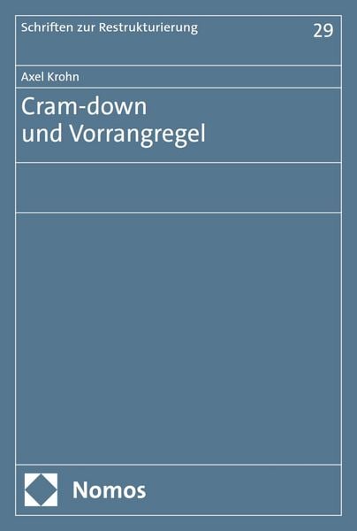 Produktbild: Cram-down und Vorrangregel