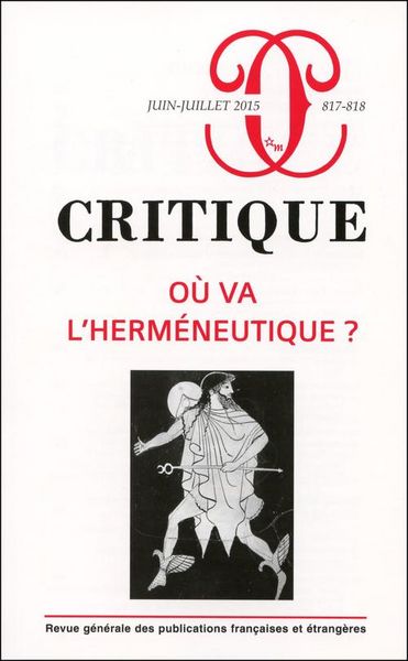Produktbild: Revue critique 817 818 ou va l'herm