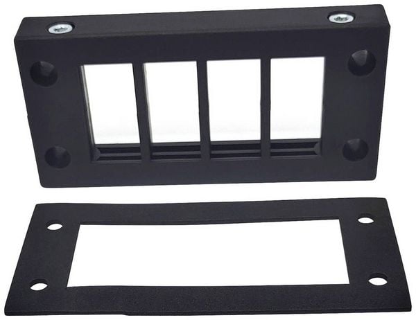 Produktbild: TRU COMPONENTS DVK 16/8 Kabeleinf&uuml;hrungsleiste Klemm-&Oslash; (max.) 16mm Polyamid Schwarz 1St.