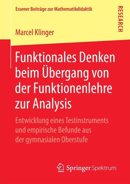 Produktbild: Funktionales Denken beim &Uuml;bergang von der Funktionenlehre zur Analysis