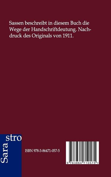 Produktbild: Handschriftdeutung