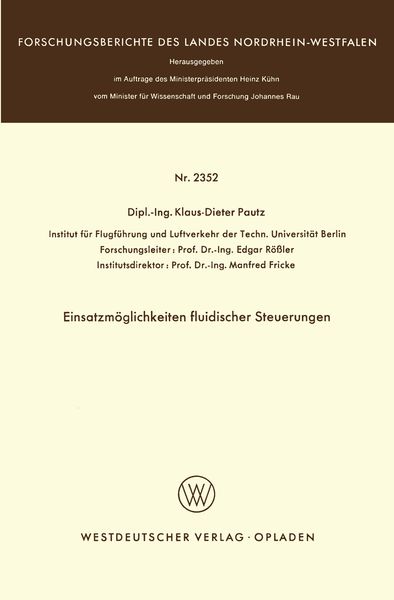 Produktbild: Einsatzm&ouml;glichkeiten fluidischer Steuerungen